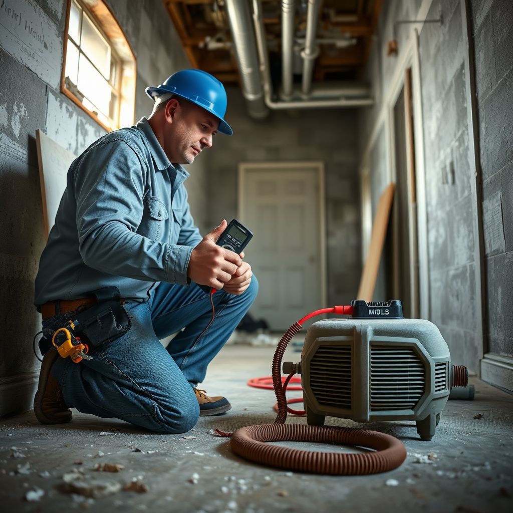 A Pro Tech Mold Removal technician shaking hands with a satisfied Kennedale homeowner after successful mold remediation, showing trust and professionalism.